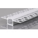 Врізний профіль для гіпсокартону з LED каналом 51.3x15.3x12.5