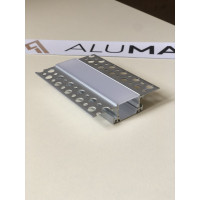 Врізний профіль для гіпсокартону з LED каналом 73x33x18,5