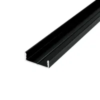 Алюмінієвий LED профіль ЛП7 7*15*2000, Чорний + Розсіювач